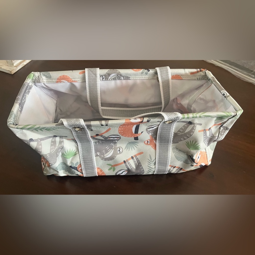 Tiny Utility Tote - Sloth Hangout print